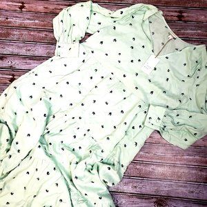 A New Day Maxi Dress Mint Long Sleeve Boho